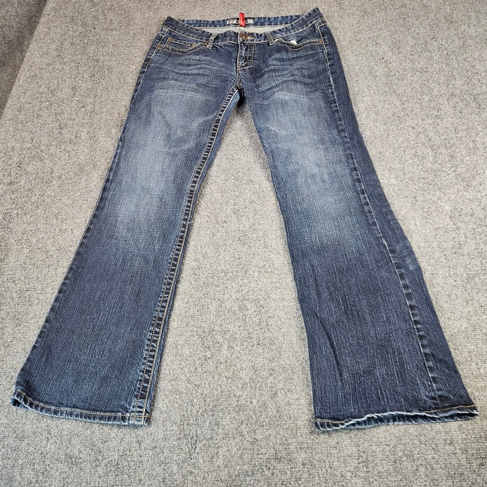 BKE Starlite Bootcut Jeans Womens 32x31.5 Dark Wash Stretch Low Rise Denim